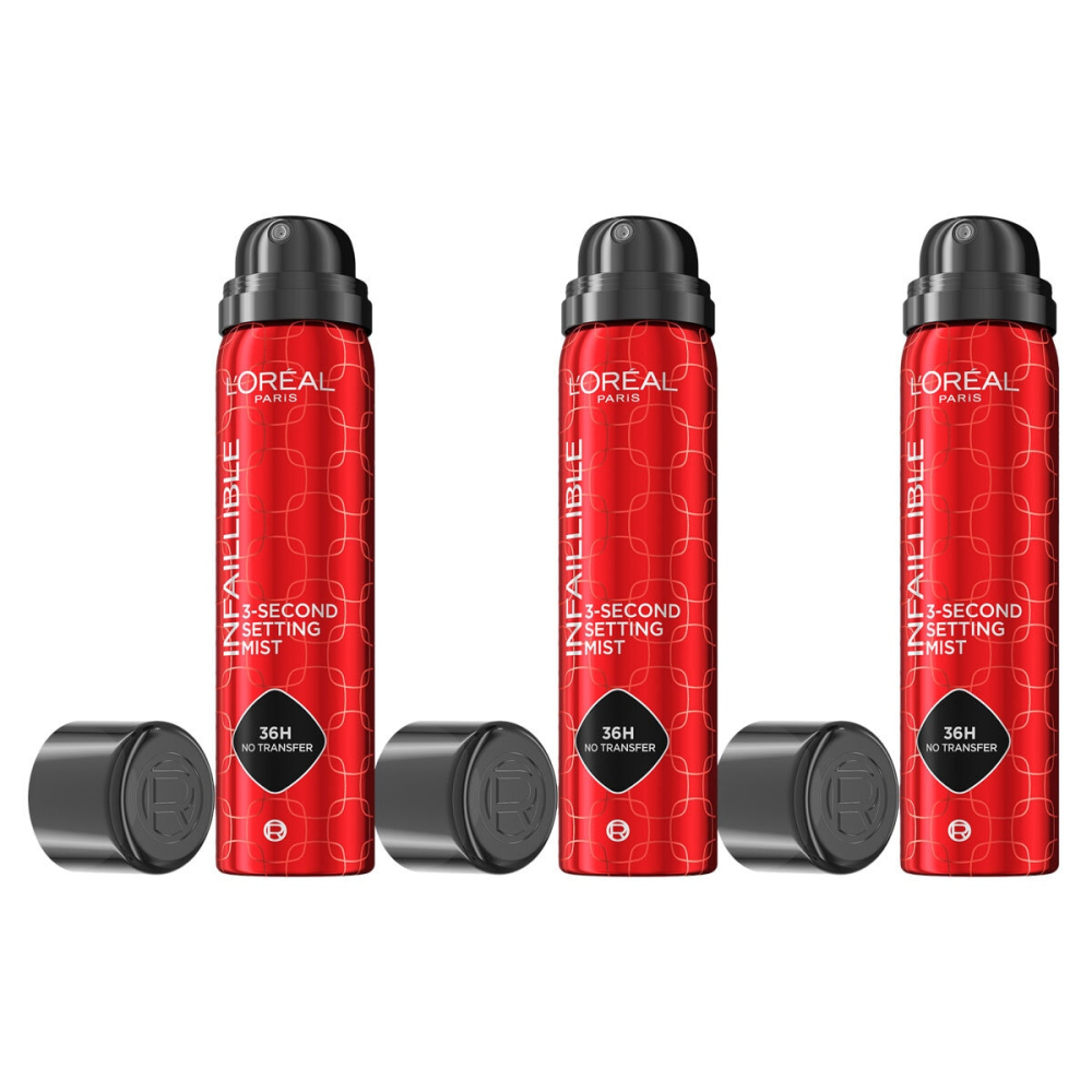 L'Oreal Paris Infallible Setting Spray, 3 x 75ml