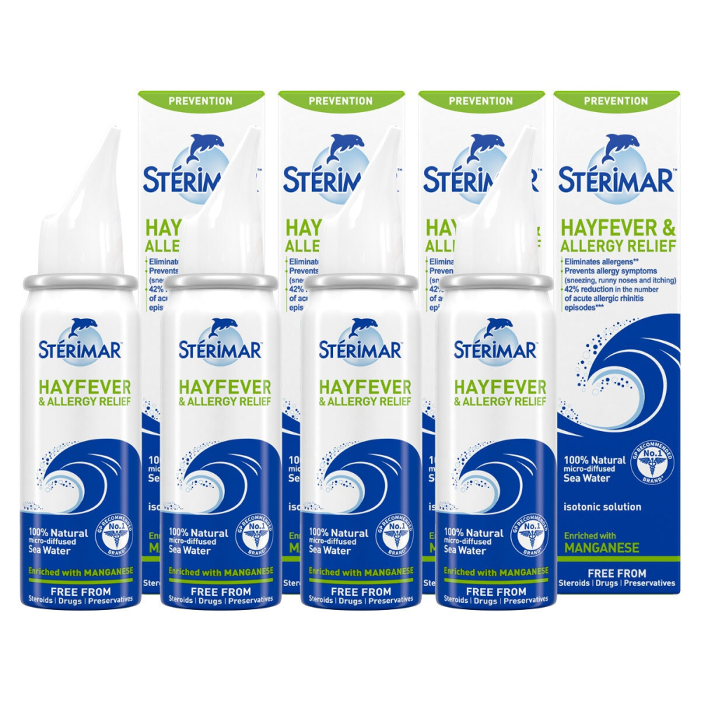Sterimar Hayfever & Allergy Spray, 4 x 50ml