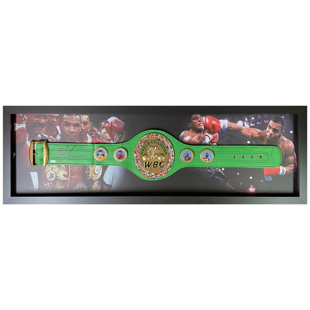 Mike Tyson Signed Framed WBC Replica Boxing Belt