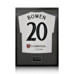 Jarrod Bowen Signed Framed West Ham United Football Shirt with White Mount - Image 8