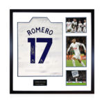 Christian Romero Signed Framed Spurs 24/25 Football Shirt including 3 Photos