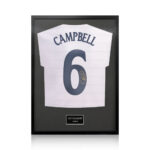Sol Campbell Signed Framed England Football Shirt with White Mount - Image 2