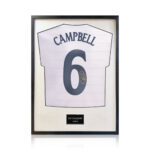 Sol Campbell Signed Framed England Football Shirt with White Mount - Image 4