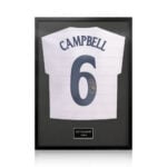 Sol Campbell Signed Framed England Football Shirt with White Mount - Image 5