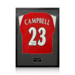 Sol Campbell Signed Framed Arsenal Football Shirt with White Mount - Image 5