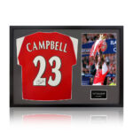Sol Campbell Signed Framed Arsenal Football Shirt including 1 Photo, with White Mount - Image 5