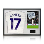 Christian Romero Signed Framed Spurs Shirt including 1 Photo, with WhiteMount - Image 4