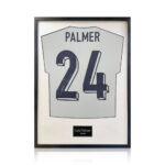 Cole Palmer Signed Framed England Football Shirt with White Mount - Image 9