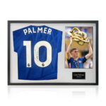 Cole Palmer Signed Framed Chelsea Football Shirt including 1 Photo, with White Mount - Image 4