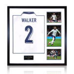 Kyle Walker Signed Framed England Football Shirt including 3 Photos