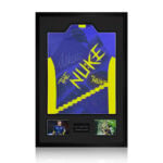 Luke Littler Signed Framed 2025 Darts Shirt including 2 Photos