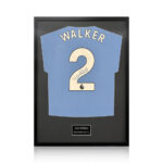 Kyle Walker Signed Framed Manchester City Football Shirt with White Mount - Image 5