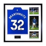 Jarred Branthwaite Signed Framed Everton 24/25 Football Shirt including 3 Photos