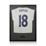 Jermain Defoe Signed Framed Spurs Shirt with White Mount - Image 2