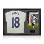 Jermain Defoe Signed Framed Spurs Shirt including 1 Photo, with White Mount - Image 6