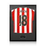 Jermain Defoe Signed Framed Sunderland Shirt with White Mount - Image 2