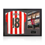 Jermain Defoe Signed Framed Sunderland Shirt including 1 Photo, with White Mount - Image 5