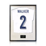 Kyle Walker Signed Framed England Football Shirt with White Mount