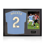 Kyle Walker Signed Framed Manchester City Football Shirt including 1 Photo, with White Mount - Image 5