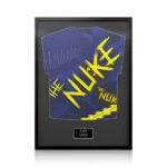 Luke Littler Signed Framed Darts Shirt with White Mount - Image 2