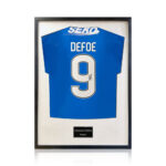 Jermain Defoe Signed Framed Rangers Shirt with White Mount - Image 3