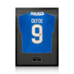 Jermain Defoe Signed Framed Rangers Shirt with White Mount - Image 5