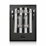 Faustino Asprilla Signed Framed Newcastle Football Shirt in White - Image 5