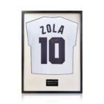 Gianfranco Zola Signed Framed Parma Calcio Football Shirt in White - Image 9