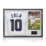 Gianfranco Zola Signed Framed Parma Calcio Football Shirt & 1 Photo in White - Image 9