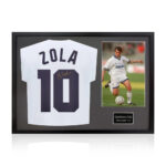 Gianfranco Zola Signed Framed Parma Calcio Football Shirt & 1 Photo in White - Image 11