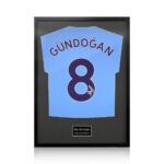 İlkay Gündoğan Signed Framed Manchester City Football Shirt with White Mount - Image 8