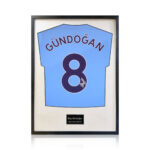 İlkay Gündoğan Signed Framed Manchester City Football Shirt with White Mount - Image 9