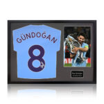 İlkay Gündoğan Signed Framed Manchester City Shirt including 1 Photo, with White Mount - Image 8