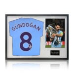 İlkay Gündoğan Signed Framed Manchester City Shirt including 1 Photo, with White Mount - Image 9