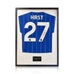 George Hirst Signed Framed Ipswich Town Football Shirt with White Mount - Image 4