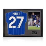 George Hirst Signed Framed Ipswich Town Football Shirt including 1 Photo, with White Mount - Image 2