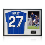 George Hirst Signed Framed Ipswich Town Football Shirt including 1 Photo, with White Mount - Image 3