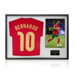 Bernardo Silva Signed Framed Portugal Football Shirt including 1 Photo, with White Mount - Image 4