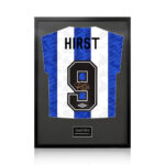 David Hirst Signed Framed SWFC Football Shirt with White Mount - Image 2