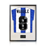 Chris Waddle Signed Framed SWFC Football Shirt with White Mount - Image 3