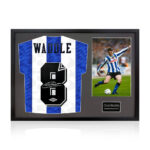 Chris Waddle Signed Framed SWFC Football Shirt including 1 Photo, with White Mount - Image 5