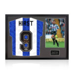 David Hirst Signed Framed SWFC Football Shirt including 1 Photo, with White Mount - Image 5