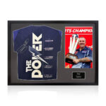 Phil Taylor Signed Framed Football Football Shirt including 1 Photo, with White Mount - Image 5