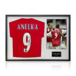 Nicolas Anelka Signed Framed Arsenal Football Shirt including 1 Photo, with White Mount - Image 3