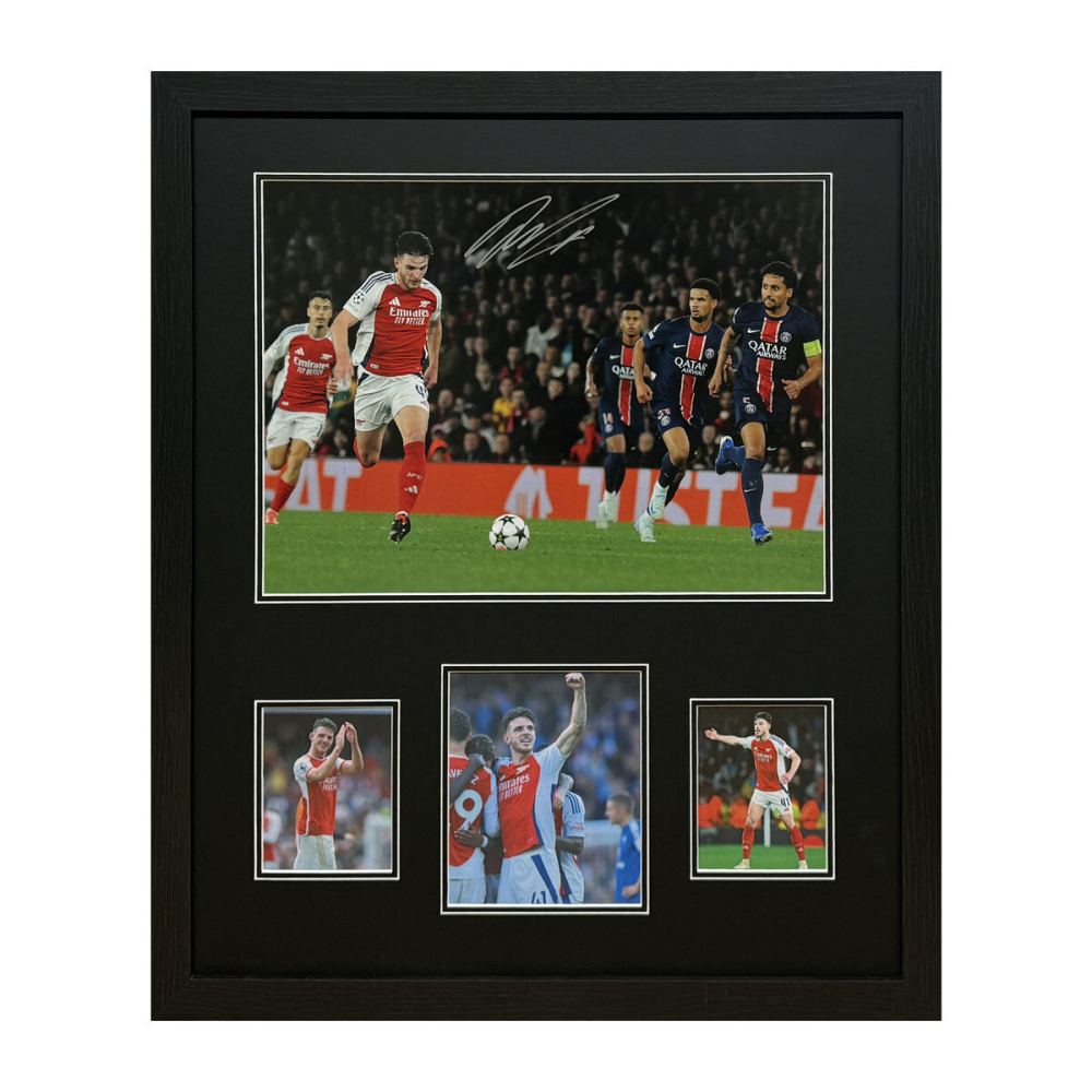 Declan Rice Signed Framed Arsenal Football Photo