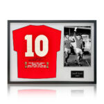 Geoff Hurst Signed Framed England Football Shirt including 1 Photo, with White Mount - Image 4
