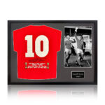 Geoff Hurst Signed Framed England Football Shirt including 1 Photo, with White Mount - Image 5