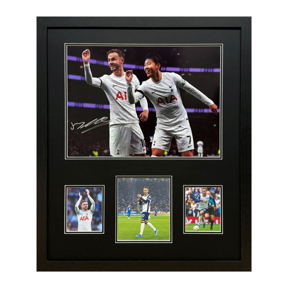 James Maddison Signed Framed Tottenham Football Photo