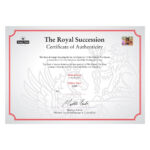 Royal Mail® The Royal Succession Mint Stamp Sheets Folder - Image 2