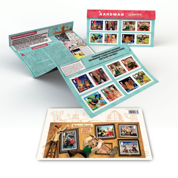 Aardman Classics Royal Mail® Affixed Presentation Pack